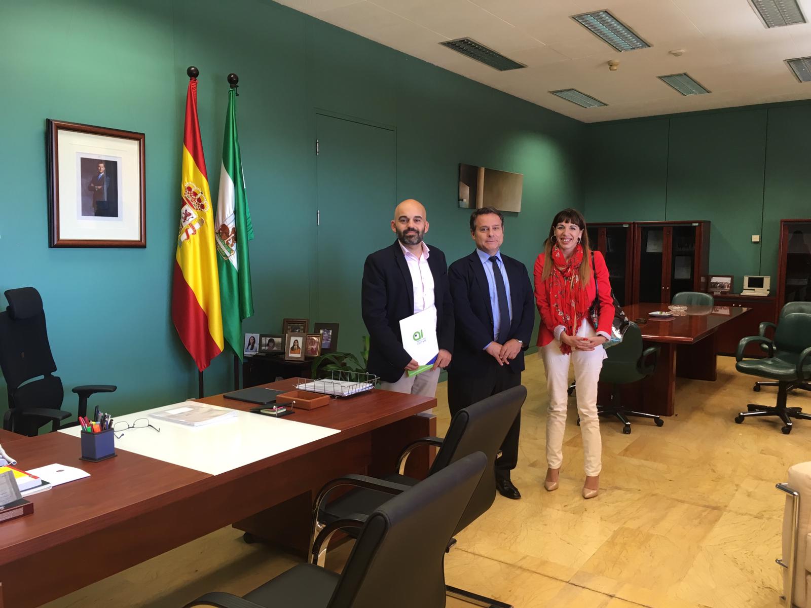 Reunión con el Secretario General de Hacienda de la Junta de Andalucía para tratar temas relacionados con las personas con discapacidad
