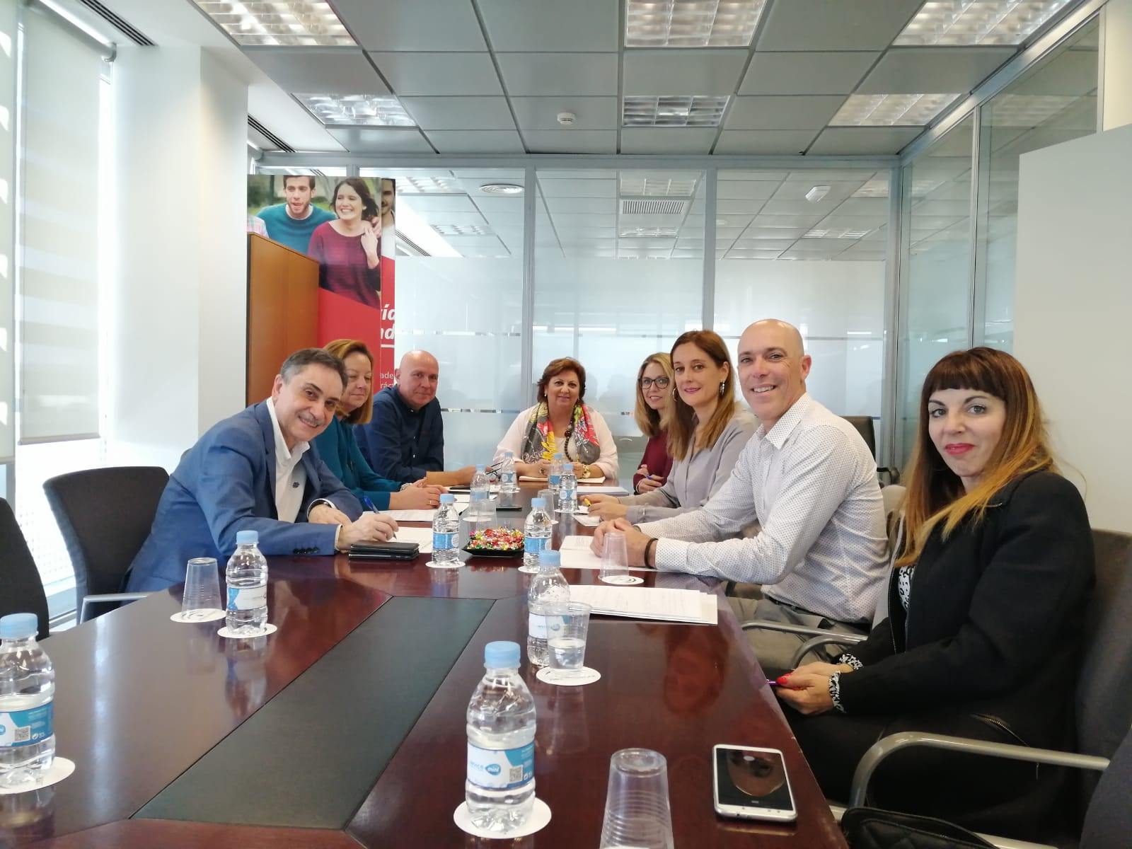 Reunión con Director Gerente del SAE, la Directora de Políticas de Empleo y la Directora de Intermediación y Orientación Laboral 