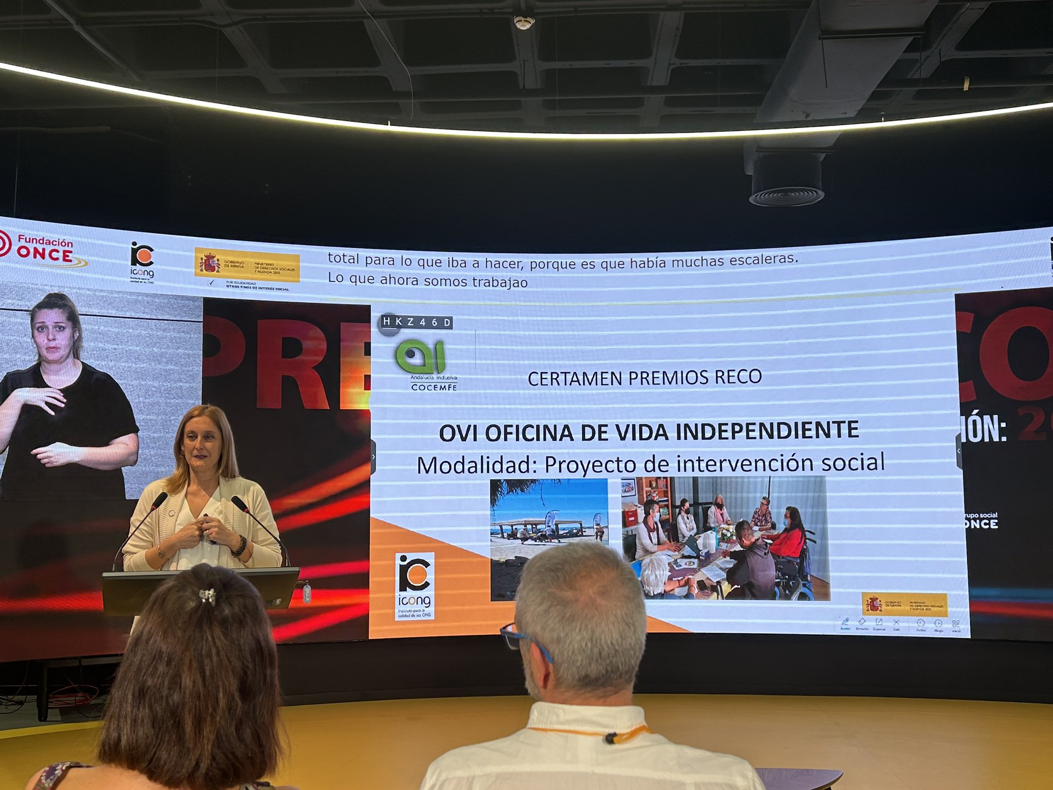 Andalucía Inclusiva COCEMFE recibe el Premio RECO