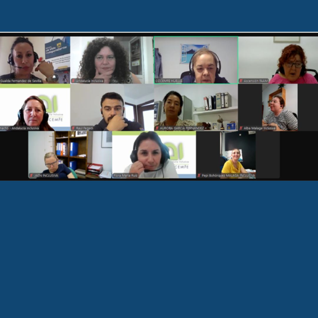 Andalucía Inclusiva celebra una reunión de coordinación de las áreas económicas para la correcta ejecución de los programas OVI Y YTC.