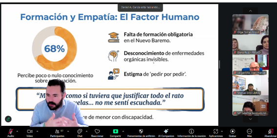 Andalucía Inclusiva aborda la implementación del nuevo baremo de discapacidad en una formación que analiza sus efectos  en el sistema de valoración